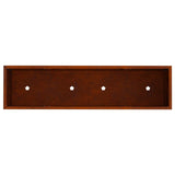 Raised Garden Planter Rusty 100 x 26 x 82 cm Weathering Steel 865882
