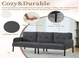 GOMYWAY Oversized Loveseat, Modern & Plush Double-seater Sofa, Corduroy Upholstered Couch, Cozy W2678P422322