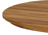 Table Top 80 x 40 x 3.5 cm Oval Solid Teak Wood Natural 42033160