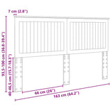 Headboard with Headboard Brown Oak 160 cm Engineered wood 887744