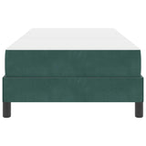 Box Spring Bed with Mattress Dark Green 80 x 220 cm Fabric 3398770