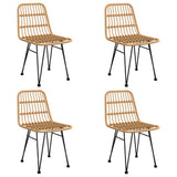 5 Piece Garden Dining Set Poly Rattan 3157889