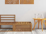Outdoor Footstool Solid Acacia Wood Natural 59 x 59 x 37 cm 900484