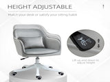 Vinsetto Velvet Office Chair, Desk Chair, Makeup Vanity Chair with Massage Lumbar Pillow and Rolling T3398P554972