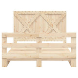 Bed Frame without Mattress with Headboard 160x200 cm Solid Wood 3281577