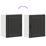 Kitchen Wall Cabinet Lucca Black Engineered Wood 853799