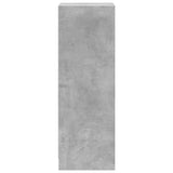 Sideboard with LED Concrete Grey 38x34x100 cm Engineered Wood 852169