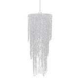 Chandelier Transparent Plastic 70 cm high, 26 cm wide 241118