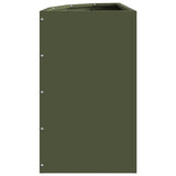 Corner Planter Olive green 30 x 30 x 50 cm Steel 883678