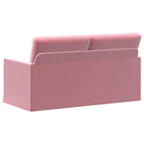 2 Seater Sofa Pink 150 x 81 x 82 cm Velvet 42041091