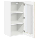 Wall Glass Cabinet LUCCA 2 pcs Sonoma Oak 40 x 31 x 80 cm 884990