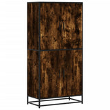 Highboard Smoked Oak 68x35x139 cm Engineered Wood 3300832