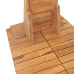 Garden Shower Solid Teak 70x75x204 cm 44667