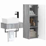 Bathroom Furniture Set 2 pcs Grey Sonoma 33 x 34.5 x 100 cm 3406109