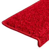 Stair Mats 20 pcs 65x21x4 cm Red Rectangular Edge 3365857