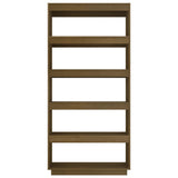 Book Cabinet/Room Divider Honey Brown 80x35x167 cm Solid Pinewood 810897