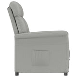 Recliner Chair Light Grey Light grey 70.5 x 96.5 x 95 cm Fabric 348401