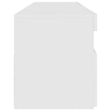 TV Cabinet with LED Lights White 90x35x40 cm 804382