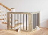 Dog Gate with Stands 2 pcs Sonoma Oak 100 x 100 cm 892026