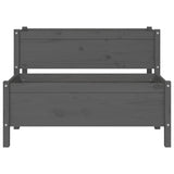 Planter Grey 110x84x75 cm Solid Wood Pine 822264