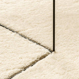 Rug HUARTE Short Pile Soft and Washable Cream 200x200 cm 375042