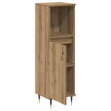 Bathroom Cabinet Artisan Oak 30x30x100 cm Engineered Wood 857206