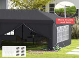3 x 6 m Garden Pop Up Gazebo, Wedding Party Tent Marquee, Water Resistant Awning Canopy with T3398P315327