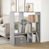 Room Divider Bookcase Concrete Grey 102x29x103.5 cm Engineered Wood 858051