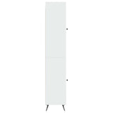 Cabinet Set 2 pcs High Gloss White Engineered Wood 3416875