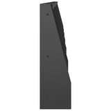 Retaining Wall 6 pcs 40 x 12 x 50 cm Steel Black 3449149