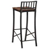 Bar Chairs 2 pcs Solid Wood Reclaimed 358944