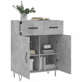 Sideboard Concrete Grey 69.5x34x90 cm Engineered Wood 827976