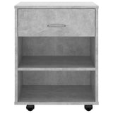 Rolling Cabinet Concrete Grey 46x36x59 cm Engineered Wood 808471