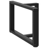 Coffee Table Legs T-Shaped 2 pcs Black 70x25x cm Steel 4013036