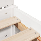 Bed Frame without Mattress White 90x190 cm Single Solid Wood Pine 3306208