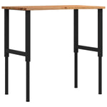 Workbench Light Brown 100x60x cm Solid Wood Oak 3309697
