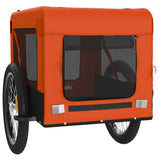 Pet Bike Trailer Orange and Black Oxford Fabric&Iron 93921