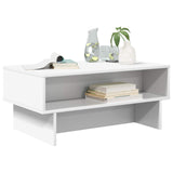 Coffee Table White 80 x 46 x 35 cm Engineered Wood 8000220