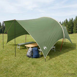 Camping Tarp Water-resistant Green 550 x 400 x 230 cm 42028591