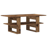 ZNTS Coffee Table Old Wood 102x55x42 cm Engineered Wood 855850