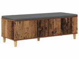 Hall Bench Old Wood 100 x 38 x 46 cm Engineered Wood and Fabric 891542