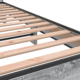 Bed Frame without Mattress Grey Sonoma 140x200 cm 3280150