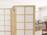 4 Panel Folding Room Divider, Freestanding Room Separator, Indoor Privacy Screen for Living Room, T3398P344231