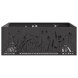 Fire Pit Black 80 x 80 x 30 cm Steel 858928