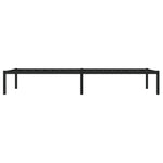 Metal Bed Frame without Mattress Black 90x190cm 373647
