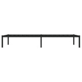 Metal Bed Frame without Mattress Black 90x190cm 373647