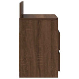 Bedside Cabinets 2 pcs with 2 Drawers Brown Oak 40x33x60 cm 858573