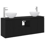 Bathroom Cabinet Set 3 pcs Black 49.5 x 41 x 64.5 cm 3405628