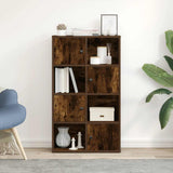 Bookcase Smoked Oak 60x24x101.5 cm Engineered Wood 860395