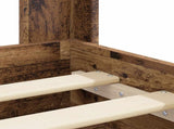 Bed Frame with Storage and Headboard Old Wood 90 x 200 cm 3414513